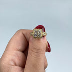 14K Gold Admire Jumbo Halo Square Diamond Engagement Ring - additional product view 10