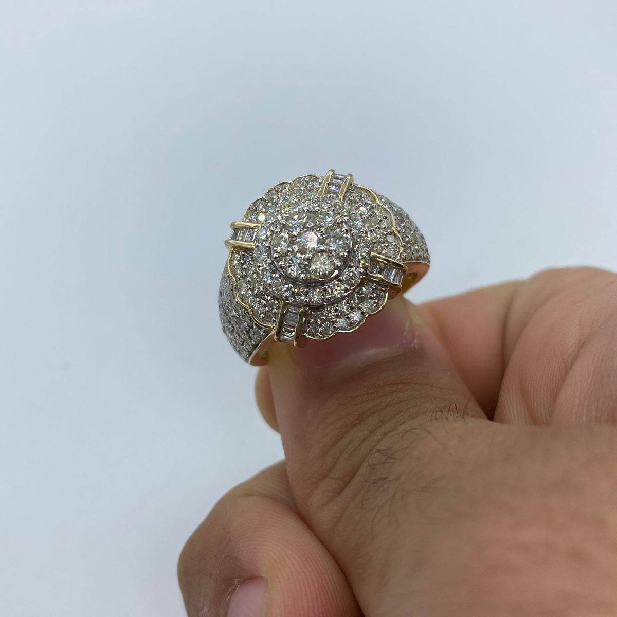 10K Gold Divine Flower Diamond Ring - additional product view 3