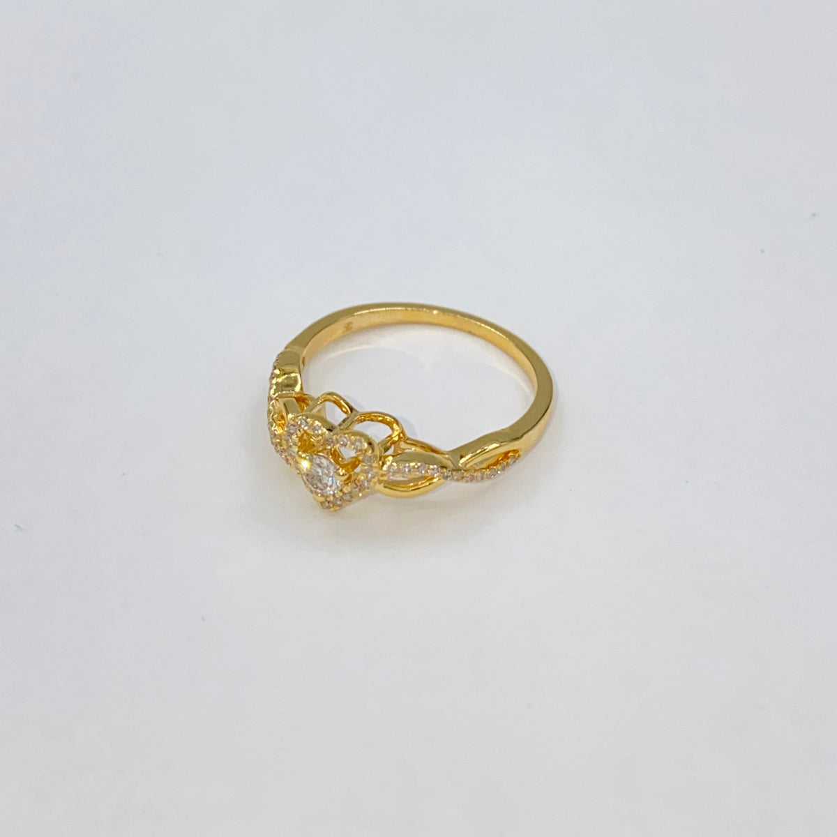 14K Gold Infinity Heart Diamond Engagement Ring - additional product view 8