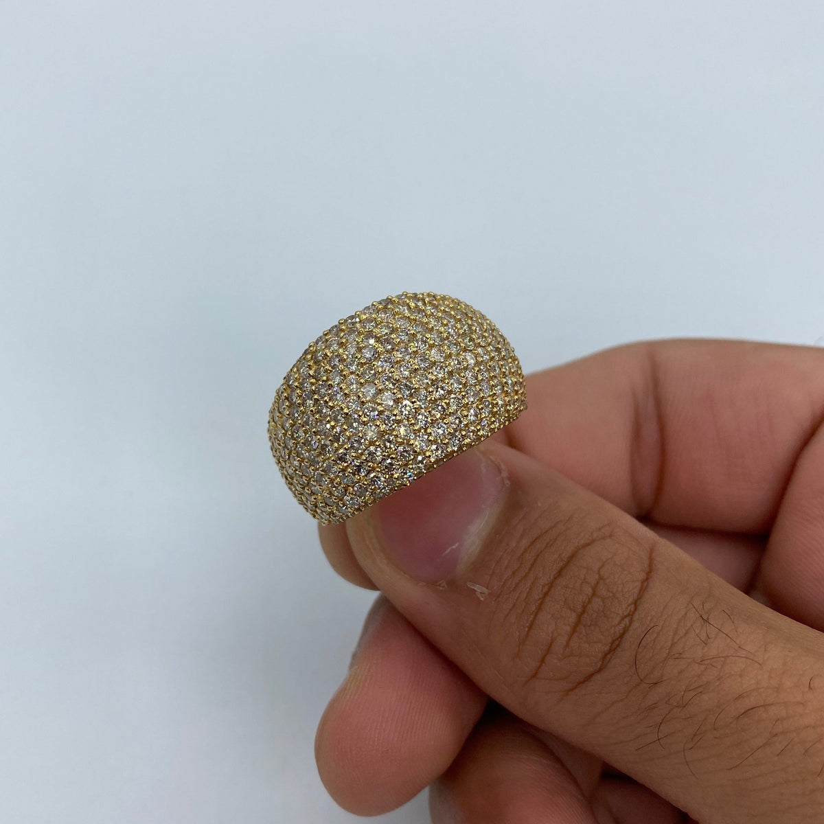 14K Gold Dome Diamond Ring - additional product view 2