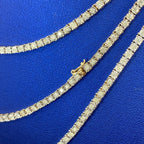 10K Gold Shine Diamond Tennis Chains 16–20 in - additional product view 7