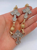 Jumbo Baguette Cross Diamond Chain - additional product view 5