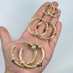 10K Gold Jolyne Heart Hoop Earrings - additional product view 3