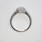14K Gold Noble Rectangle Diamond Baguette Ring - additional product view 6