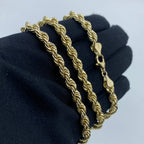 10K Gold 5.5mm Rope Chain 20–26 in - additional product view 6