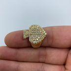 10K Gold Lucky Spade Diamond Ring - additional product view 5
