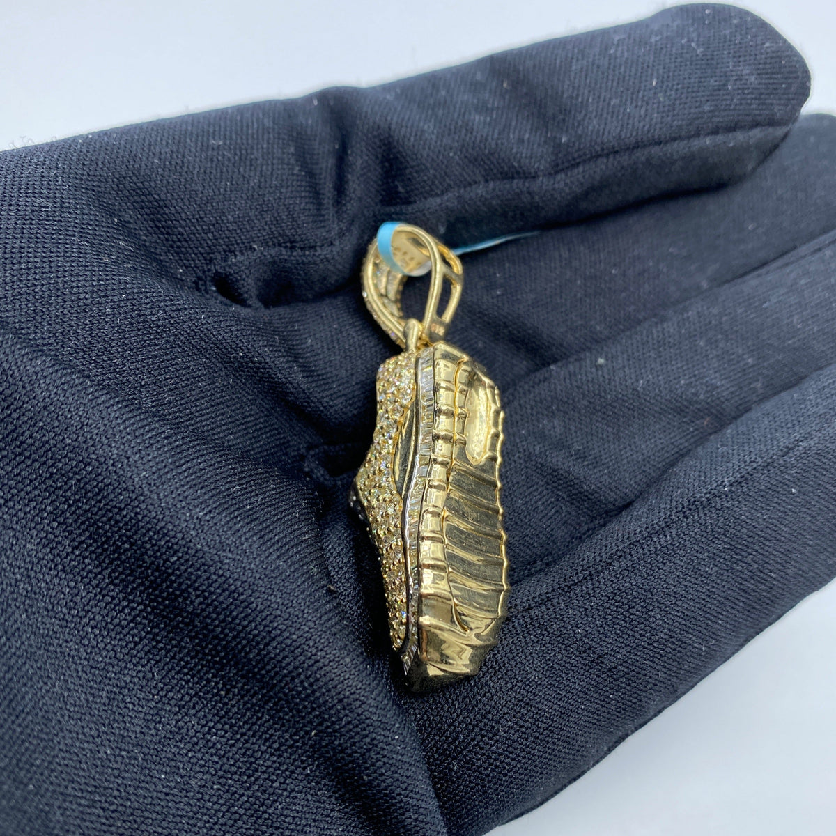 14K Gold Shoe Diamond Pendant - additional product view 4