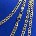 10K Two-Tone Gold 4mm Cuban Link Chain 16–26 in - additional product view 3