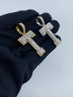 Initial T Baguette Diamond Pendant - additional product view 4