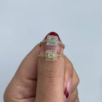 14K Gold Lucia Rounded Square Diamond Engagement Ring - additional product view 6