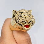 14K Gold Tiger Diamond Ring - additional product view 2
