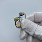 14K Gold Large Pear Stone Diamond Engagement Ring - additional product view 6