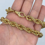 10K Gold 10mm Bold Rope Chain 23 in - additional product view 6