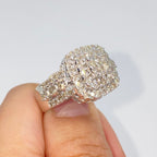 14K Gold 14.2mm Rounded Square Engagement Diamond Ring - additional product view 5