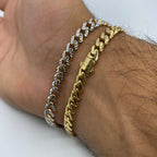 10K Monaco Cuban Link Gold Bracelet - additional product view 9