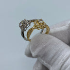 14K Gold Luxe Rectangle Diamond Engagement Ring - additional product view 4