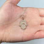 14K Gold Hamsa Diamond Pendant - additional product view 7
