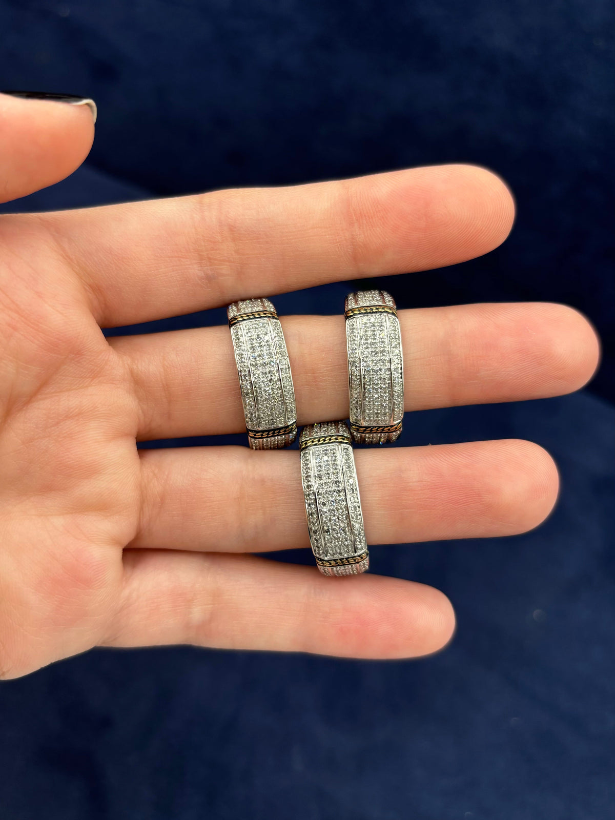 10K Gold DIAMOND ARMOR RING BAND - additional product view 3