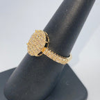 14K Gold Oval Diamond Ring - additional product view 7