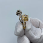 14K Gold Luxe Rectangle Diamond Engagement Ring - additional product view 5