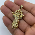 14K Gold Baby Jesus Pendant 1.8 in - additional product view 4