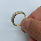14K Gold Triple Threat Diamond Baguette Ring - additional product view 6