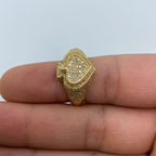 10K Gold 3D Spade Diamond Ring - additional product view 5