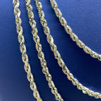 10K 4.0mm Rope Chain in White Gold 18–24 in - additional product view 3