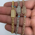 14K Gold 5mm Cuban Link Diamond Bracelet 7–8 in - additional product view 6