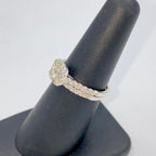 14K Gold Marilyn Square Halo Stack Diamond Engagement Ring - additional product view 8