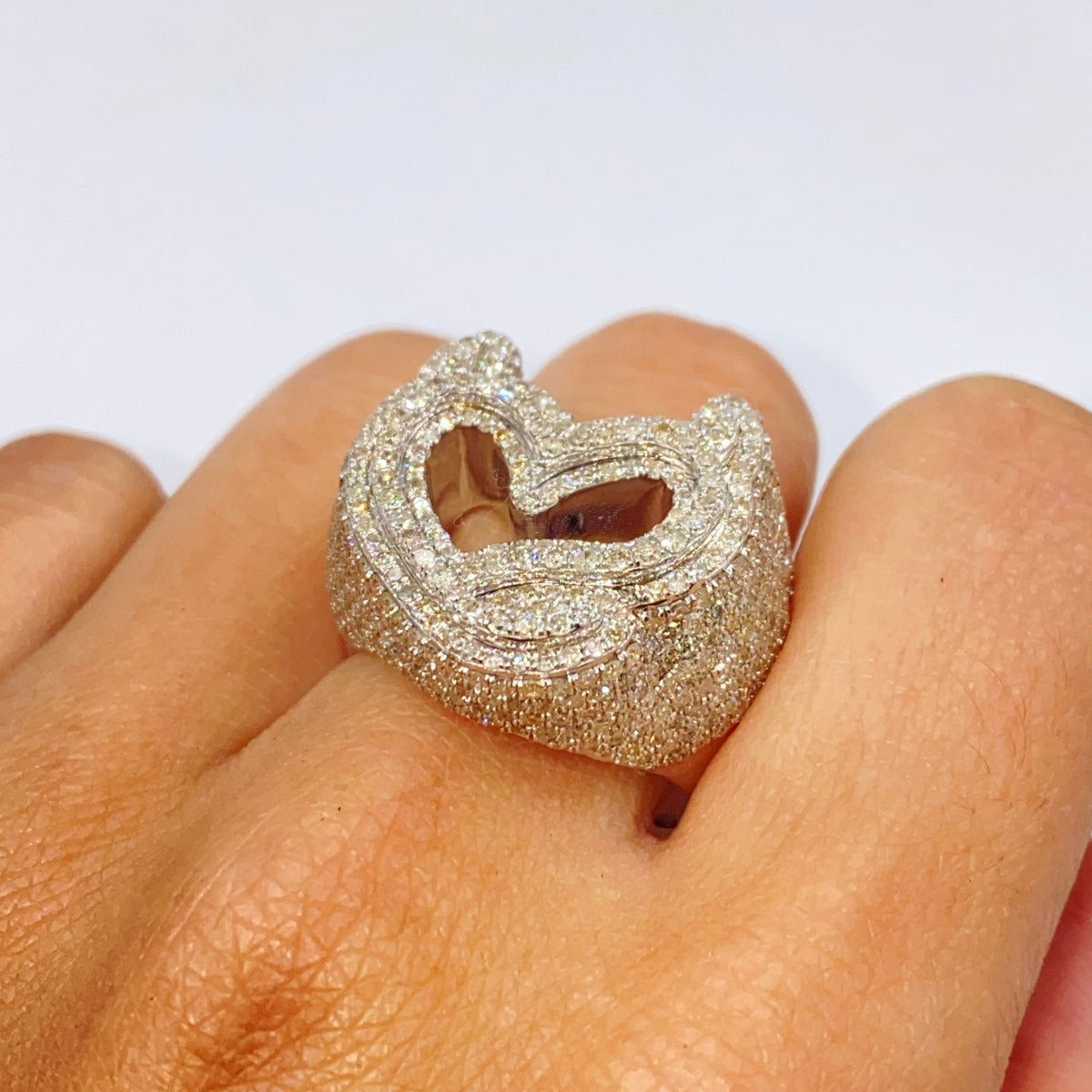 10K Gold Devilish Heart Diamond Ring - additional product view 7
