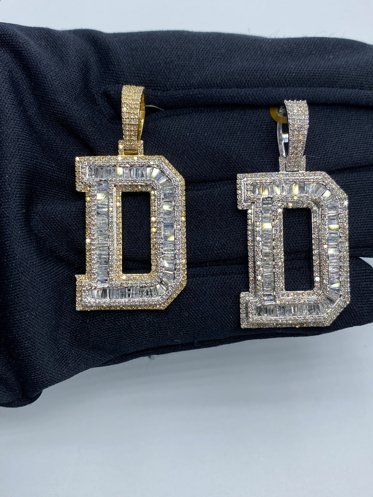 Initial D Baguette Diamond Pendant - main product photo