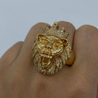 14K Gold King of the Jungle Diamond Ring - additional product view 3