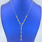 14K Gold Manhattan Lariat Necklace 18 in - additional product view 2