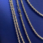 10K 2.8mm Rope Chain in Gold 16–24 in - additional product view 4