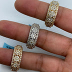 14K Gold Eternity Flower Diamond Ring 7.3 Ct - additional product view 6