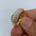 10K Gold Tiger Diamond Wedding Band - additional product view 3