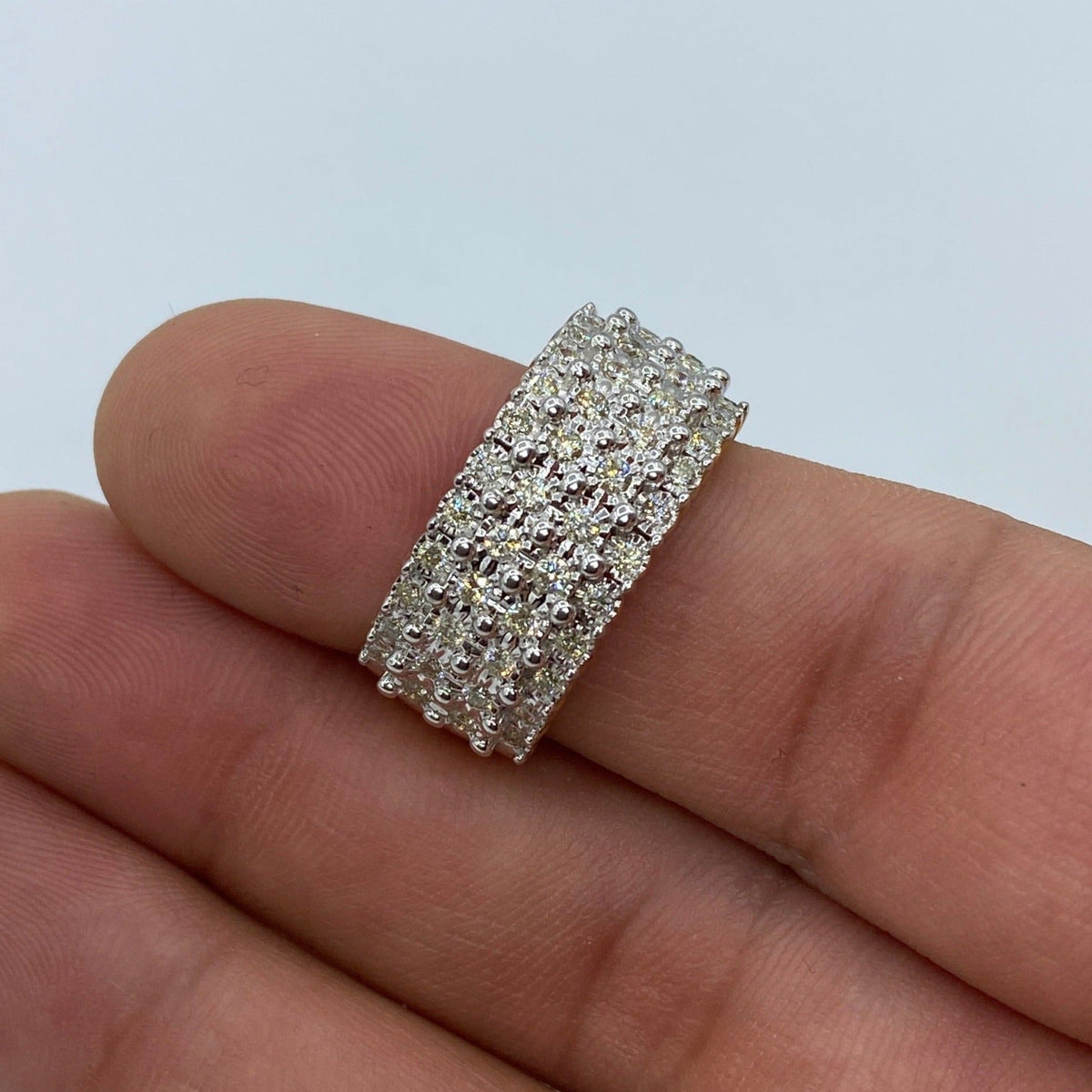 10K Gold Flower Crown Diamond Ring - additional product view 2
