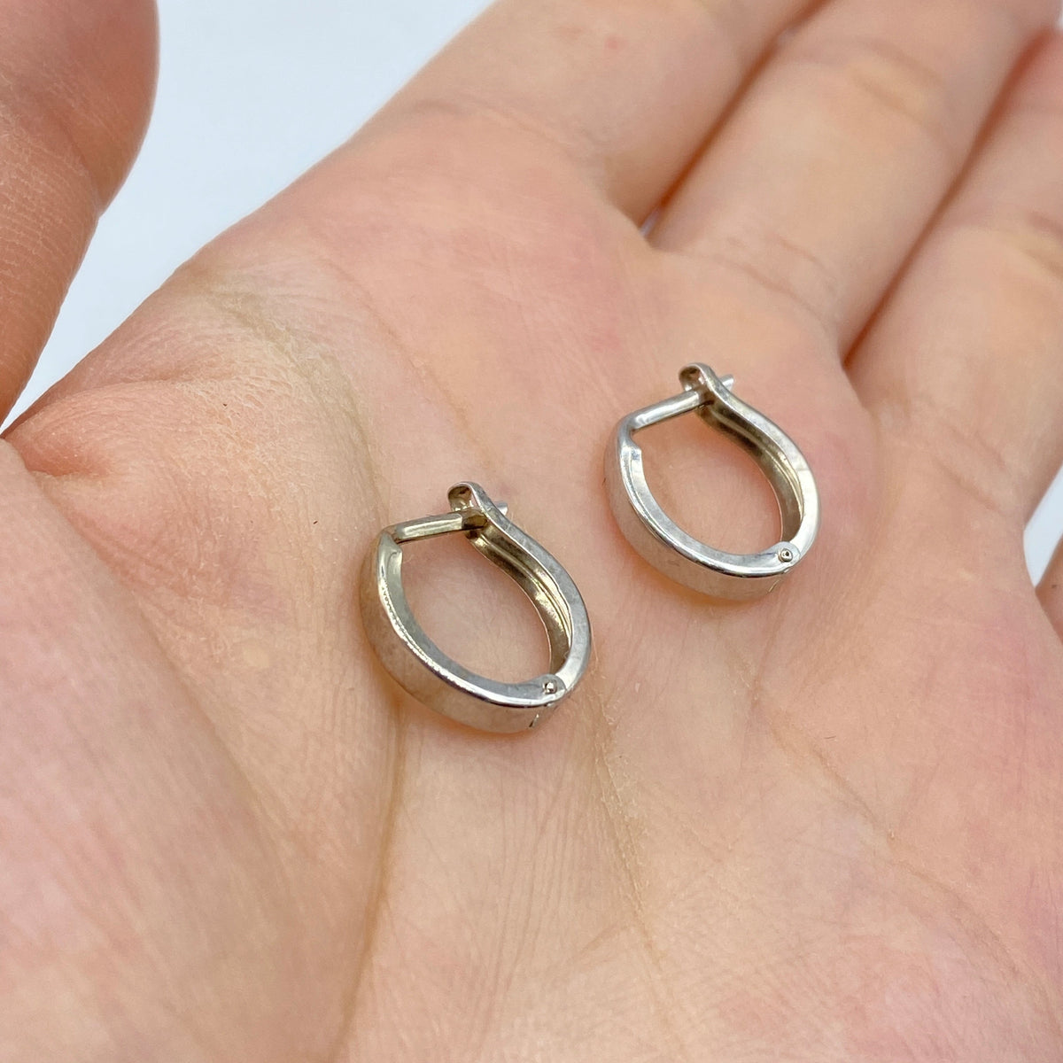 14K Gold Bold Huggie Hoop Earrings - main product photo