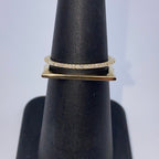14K Gold Stack Diamond Ring Adjustable - additional product view 7