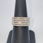10K Gold 10mm Stacked Diamond Baguette Ring - additional product view 5