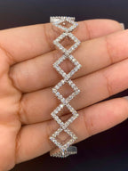 18K Gold Zig Zag Diamond Bracelet - additional product view 3