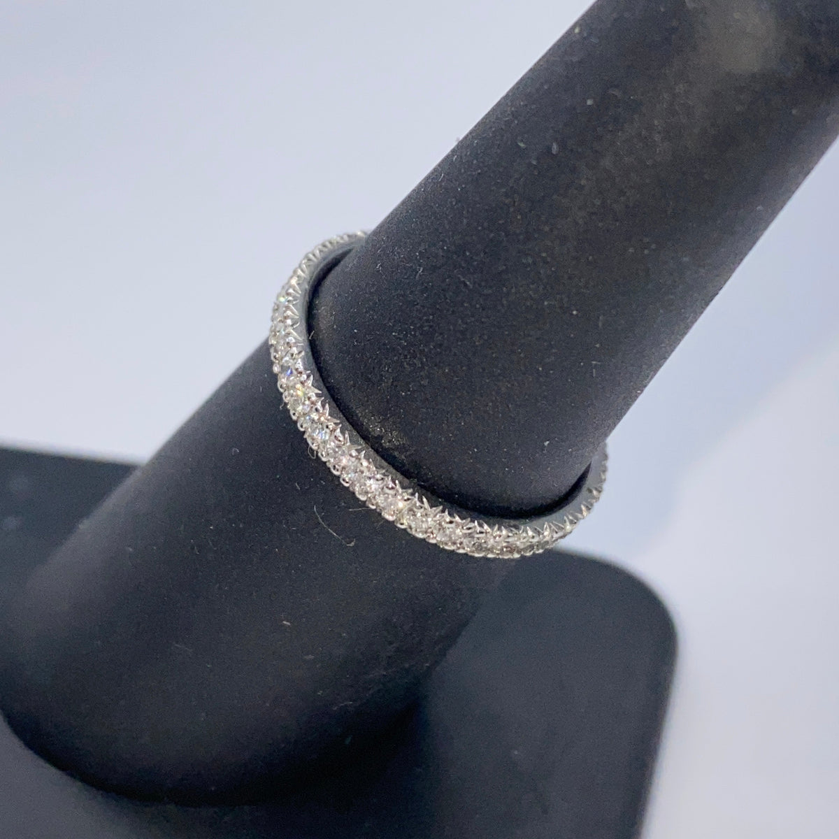 2.2mm Platinum Infinity Band Diamond Ring - additional product view 4