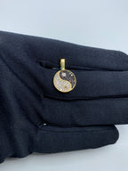 14K Gold Yin and Yang Diamond Pendant - additional product view 3