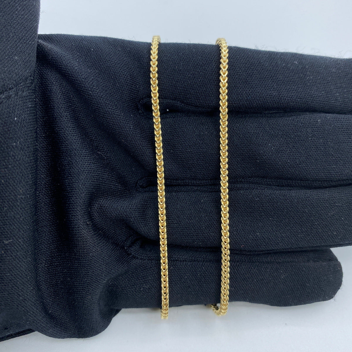 10K Gold 1.5mm Franco Link Chain 16–22 in - additional product view 3