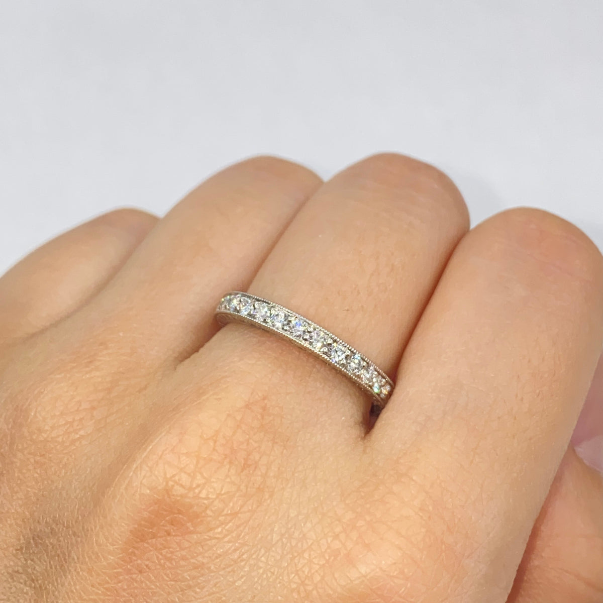 Platinum Florence Diamond Band Ring - additional product view 2