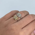 14K Gold Lucia Rounded Square Diamond Engagement Ring - additional product view 3