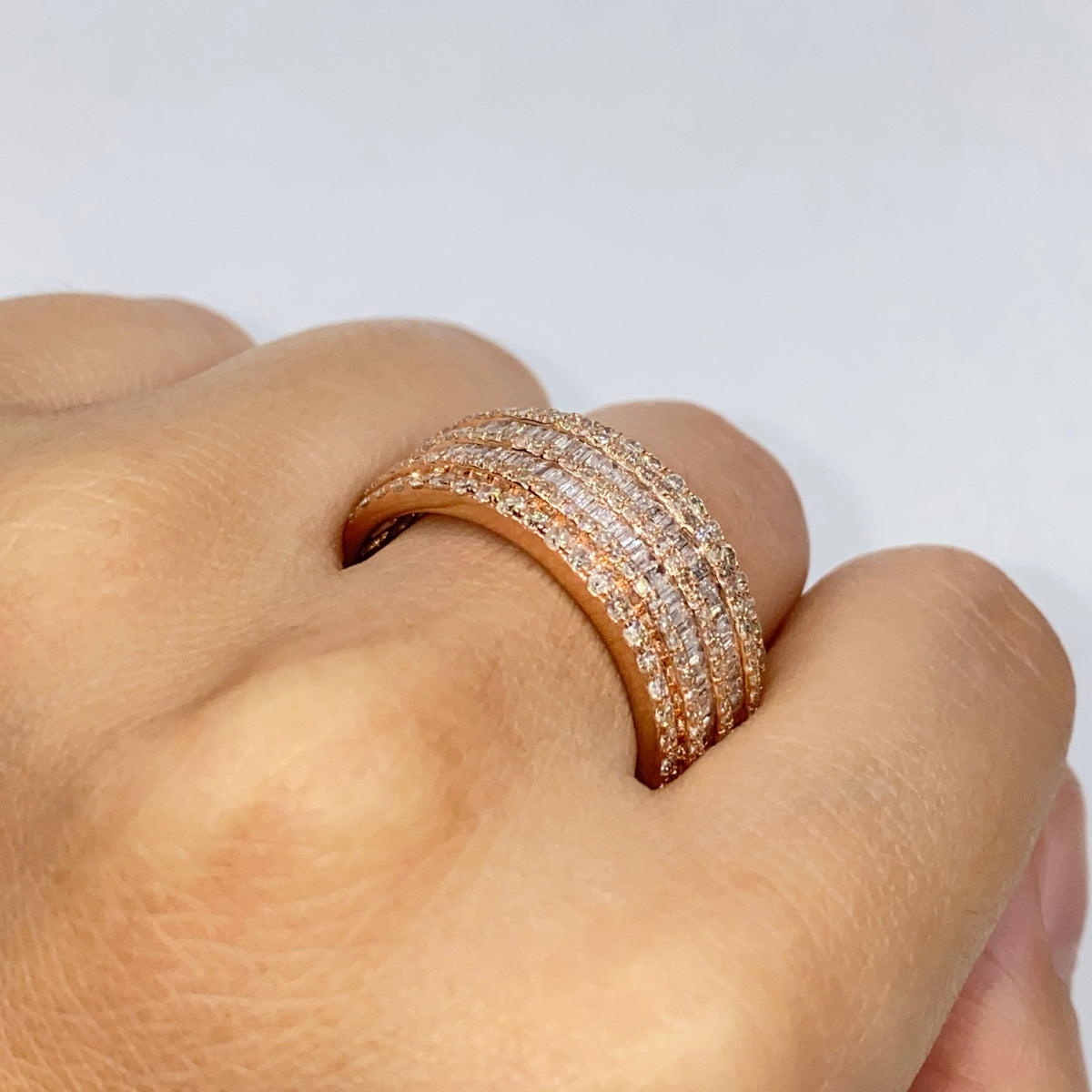 14K Gold Hercules Diamond Baguette Ring - additional product view 7
