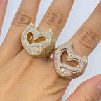 10K Gold Devilish Heart Diamond Ring - additional product view 9