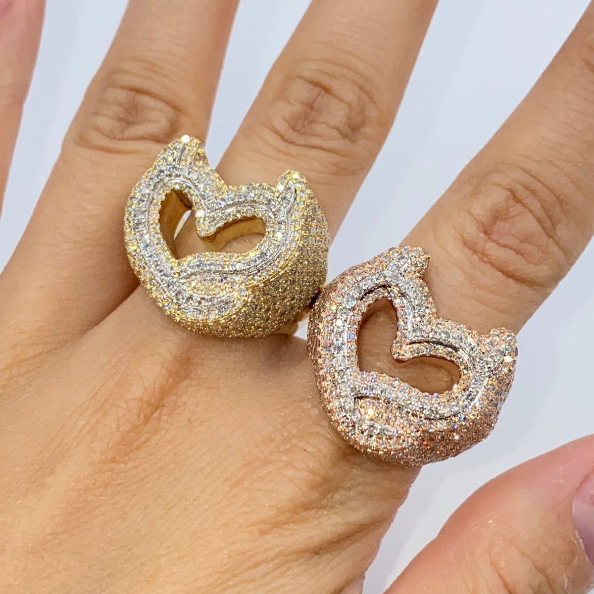 10K Gold Devilish Heart Diamond Ring - additional product view 9